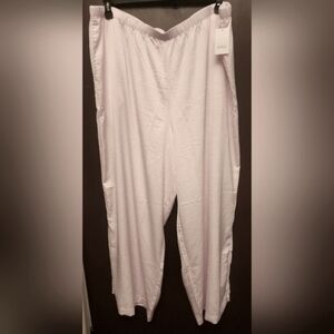 Womens AUDEN Wide Leg Silky Soft Thin COMFY Pink Pajama Pants PJ Bottoms 2X